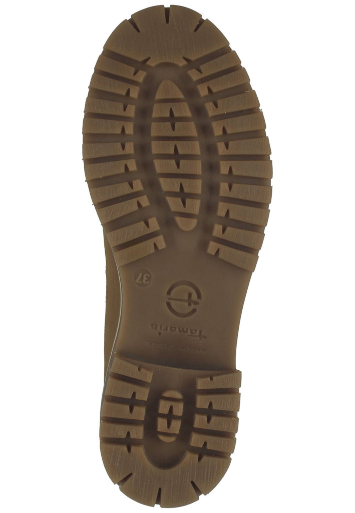 Tamaris Stiefelette Leder Camel Warmfutter