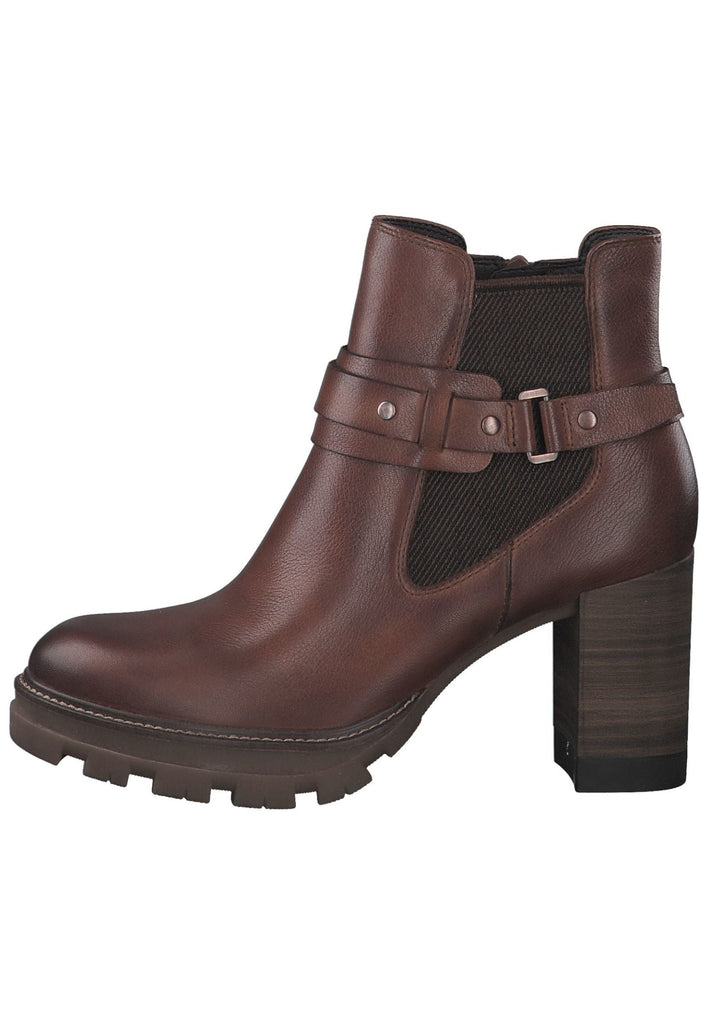 Tamaris Stiefelette Leder Cognac
