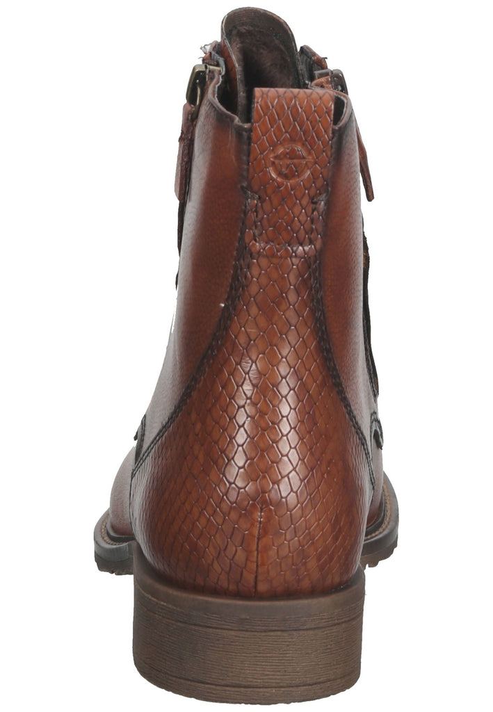 Tamaris Stiefelette Leder Cognac