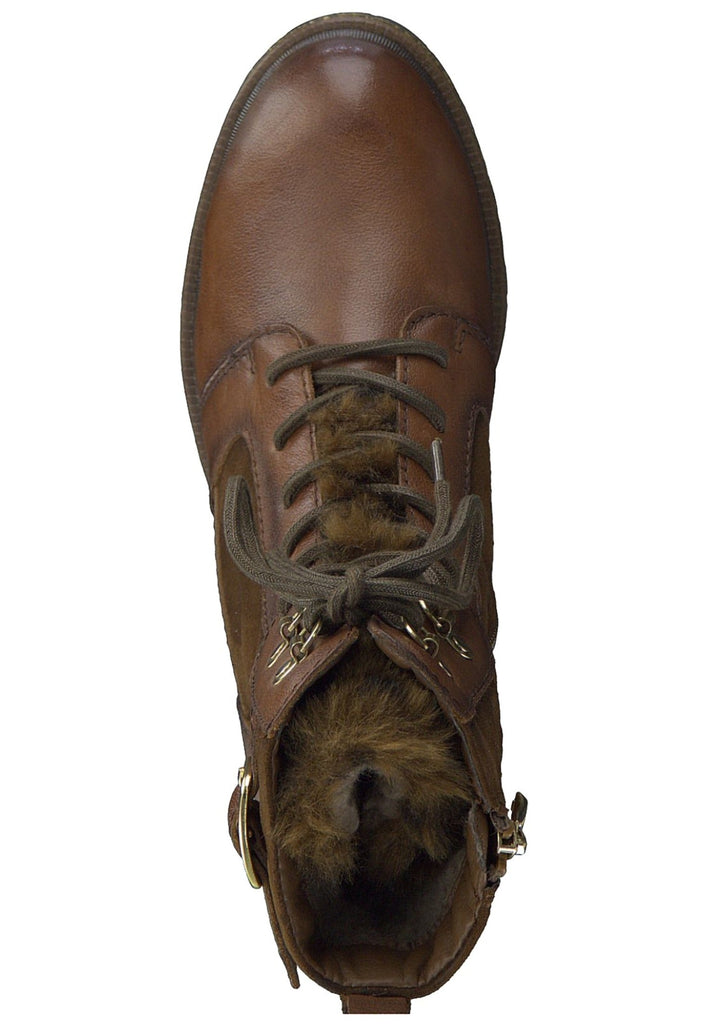 Tamaris Stiefelette Leder Cognac