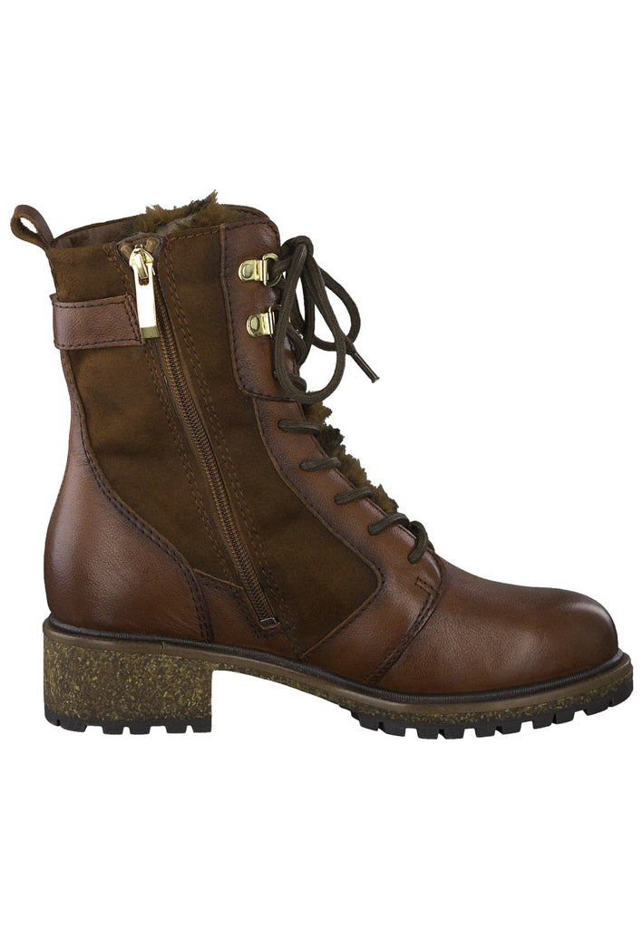 Tamaris Stiefelette Leder Cognac
