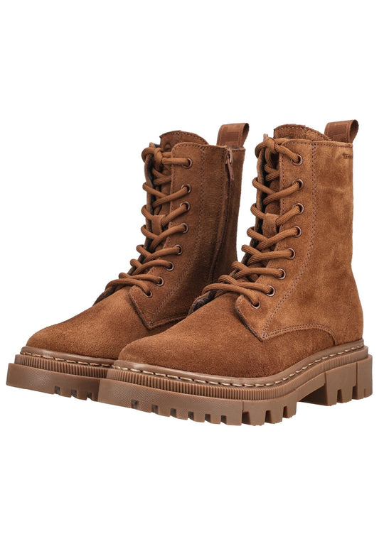 Tamaris Stiefelette Leder Cognac