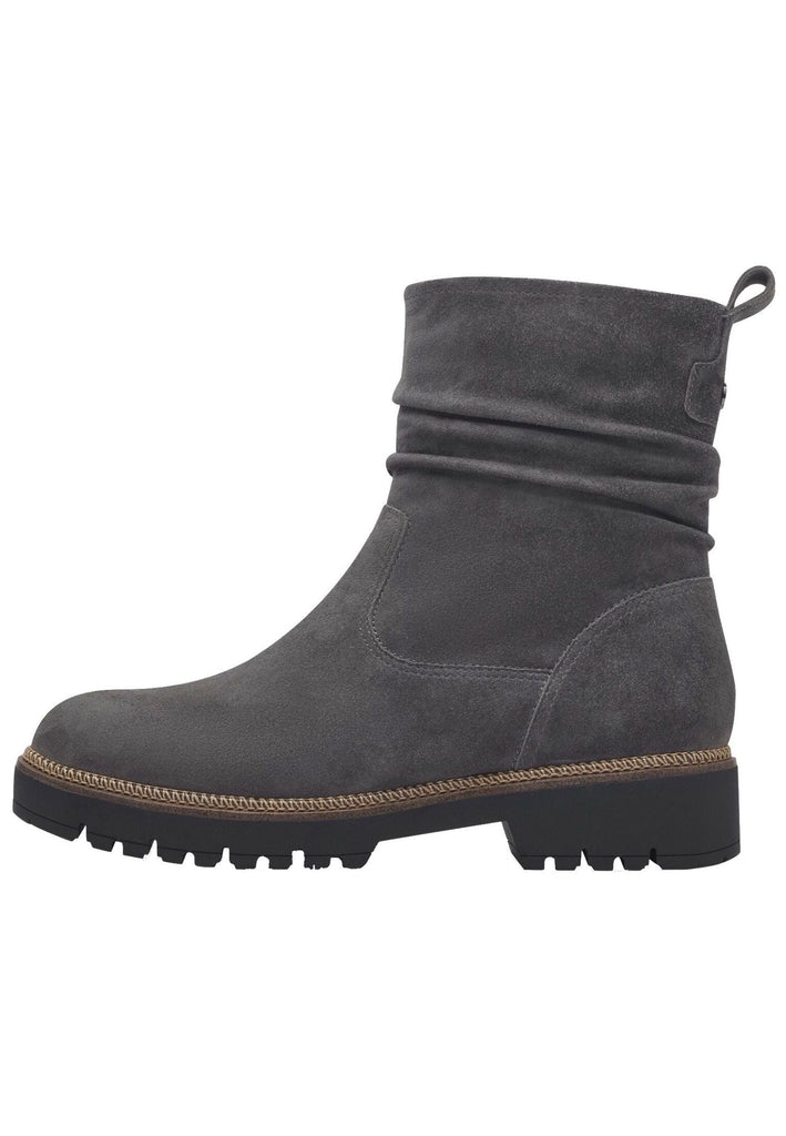 Tamaris Stiefelette Leder Dunkelgrau Warmfutter