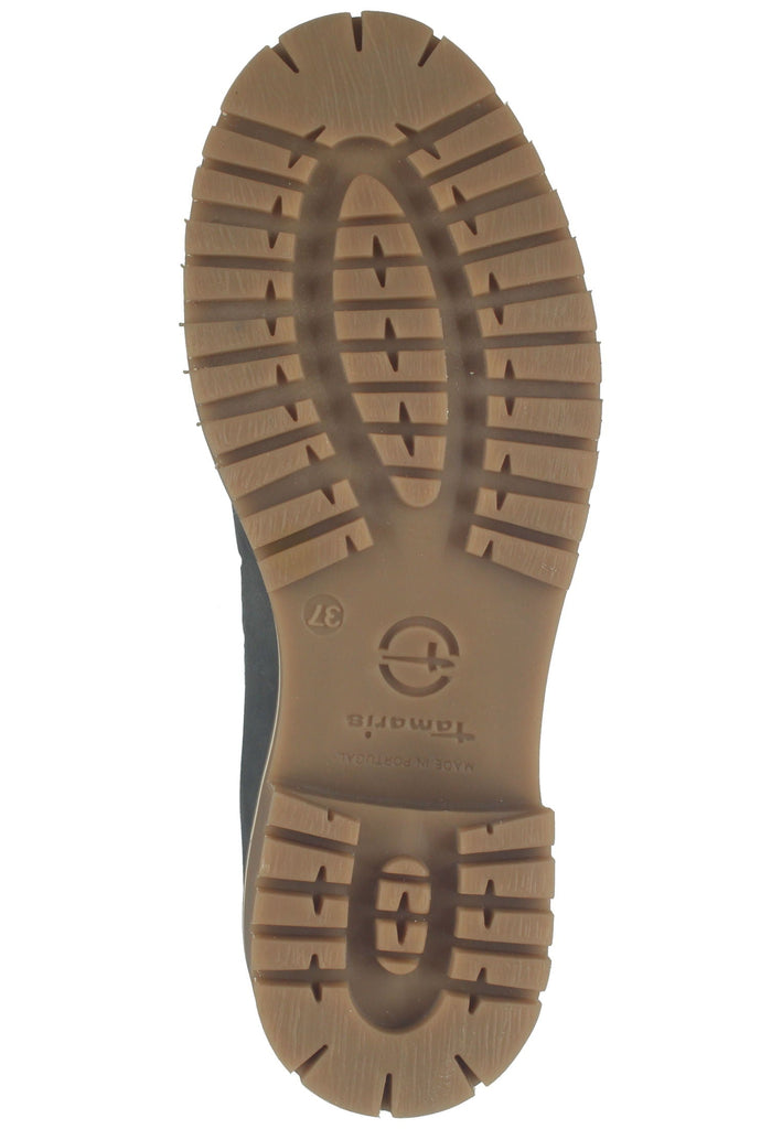 Tamaris Stiefelette Leder Dunkelgrau Warmfutter