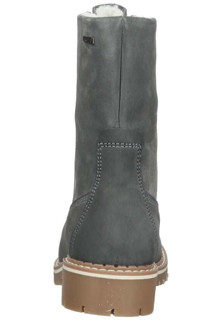 Tamaris Stiefelette Leder Dunkelgrau Warmfutter