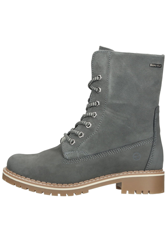 Tamaris Stiefelette Leder Dunkelgrau Warmfutter