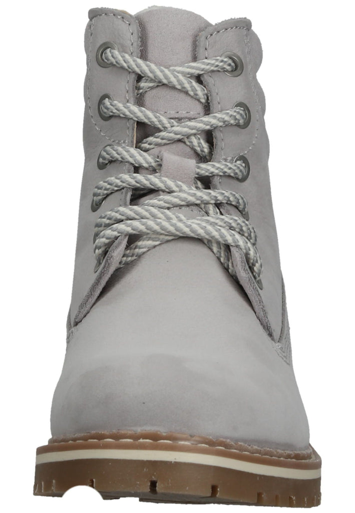 Tamaris Stiefelette Leder Hellgrau