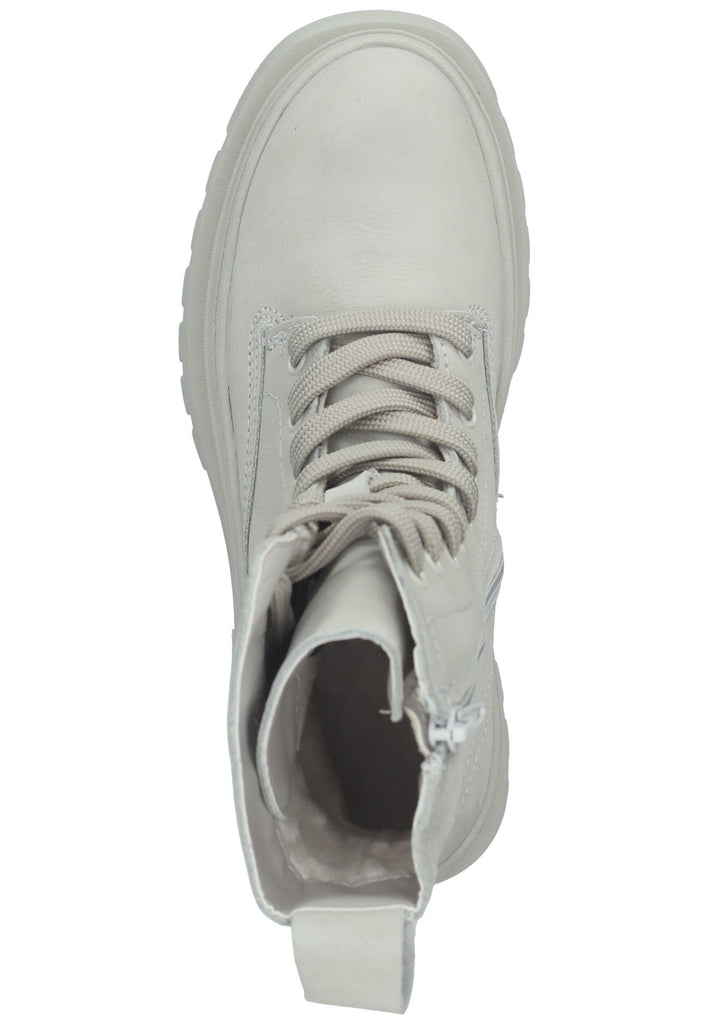 Tamaris Stiefelette Leder Hellgrau