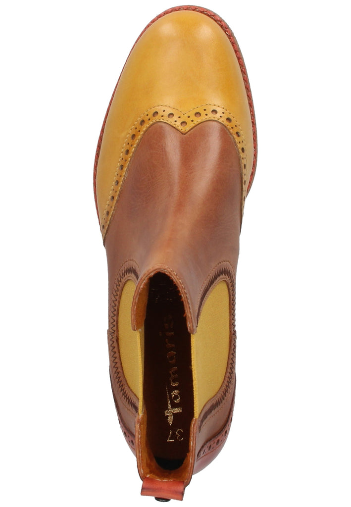 Tamaris Stiefelette Leder Nussbraun