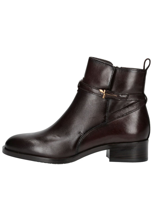 Tamaris Stiefelette Leder Rotbraun Warmfutter