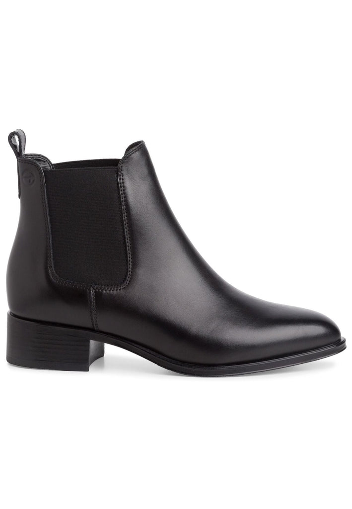 Tamaris Stiefelette Leder Schwarz