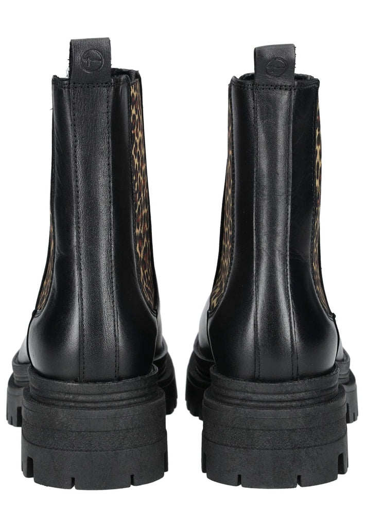 Tamaris Stiefelette Leder Schwarz