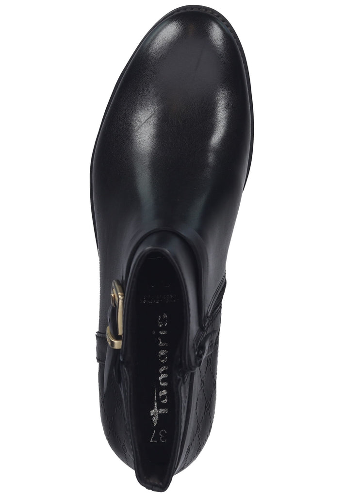 Tamaris Stiefelette Leder Schwarz