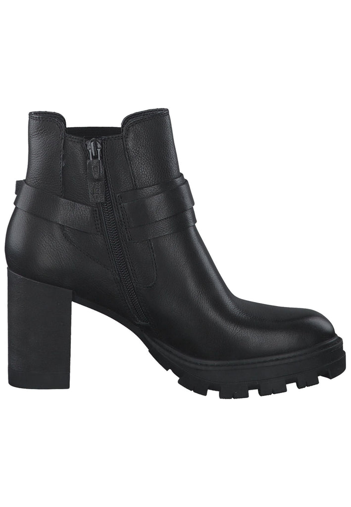 Tamaris Stiefelette Leder Schwarz