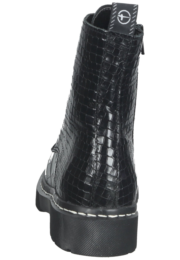 Tamaris Stiefelette Leder Schwarz