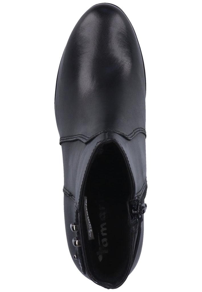 Tamaris Stiefelette Leder Schwarz