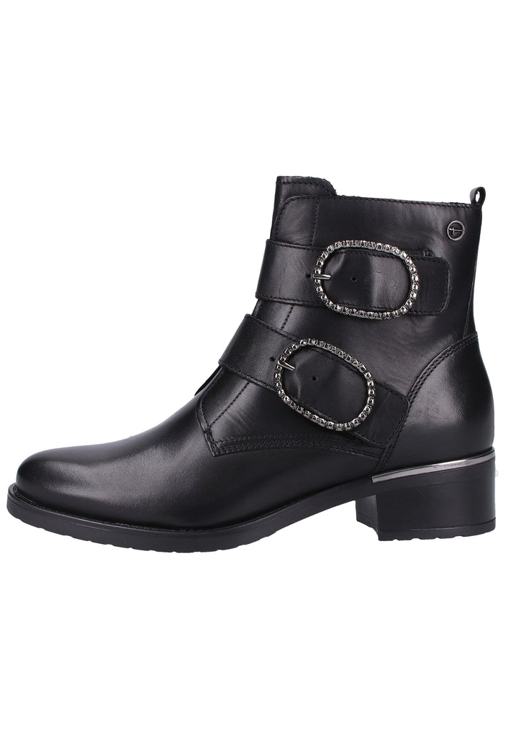 Tamaris Stiefelette Leder Schwarz
