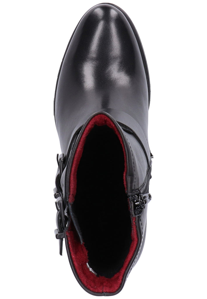 Tamaris Stiefelette Leder Schwarz