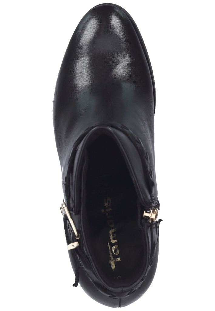 Tamaris Stiefelette Leder Schwarz