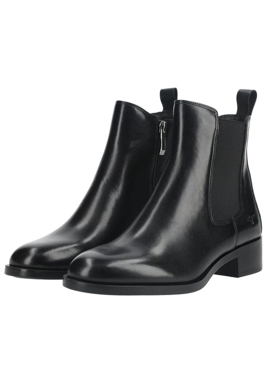 Tamaris Stiefelette Leder Schwarz