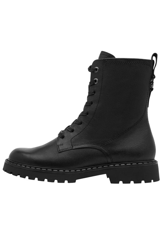 Tamaris Stiefelette Leder Schwarz/Schwarz