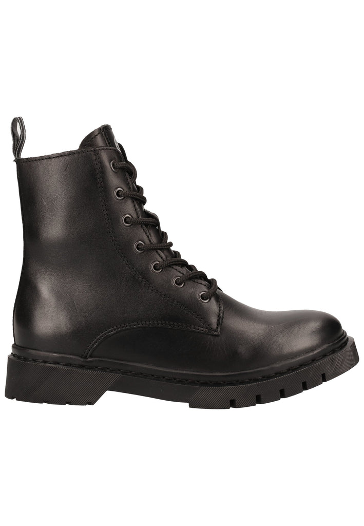 Tamaris Stiefelette Leder Schwarz Warmfutter