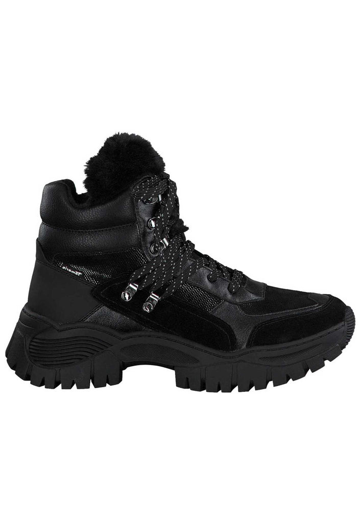Tamaris Stiefelette Leder/Synthetik Black