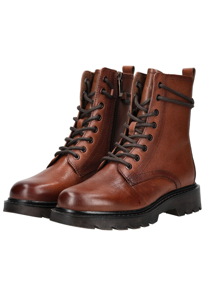 Tamaris Stiefelette Leder/Synthetik Cognac Warmfutter