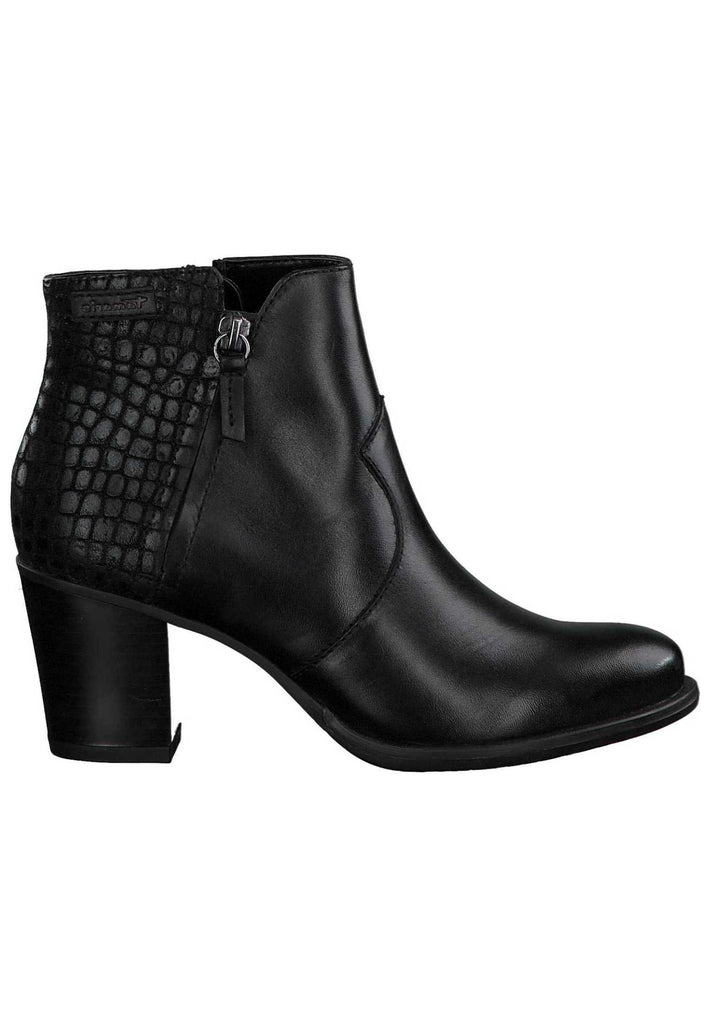 Tamaris Stiefelette Leder/Synthetik Schwarz