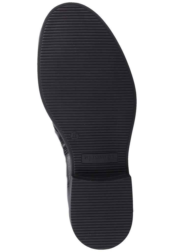 Tamaris Stiefelette Leder/Synthetik Schwarz Warmfutter