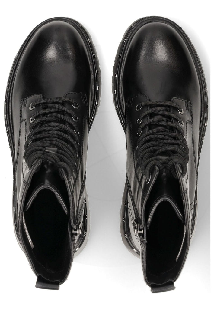 Tamaris Stiefelette Leder/Synthetik Schwarz Warmfutter