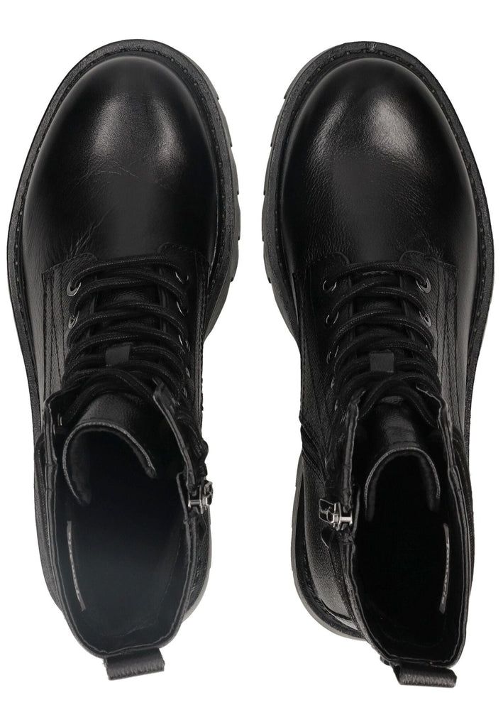 Tamaris Stiefelette Leder/Synthetik Schwarz Warmfutter