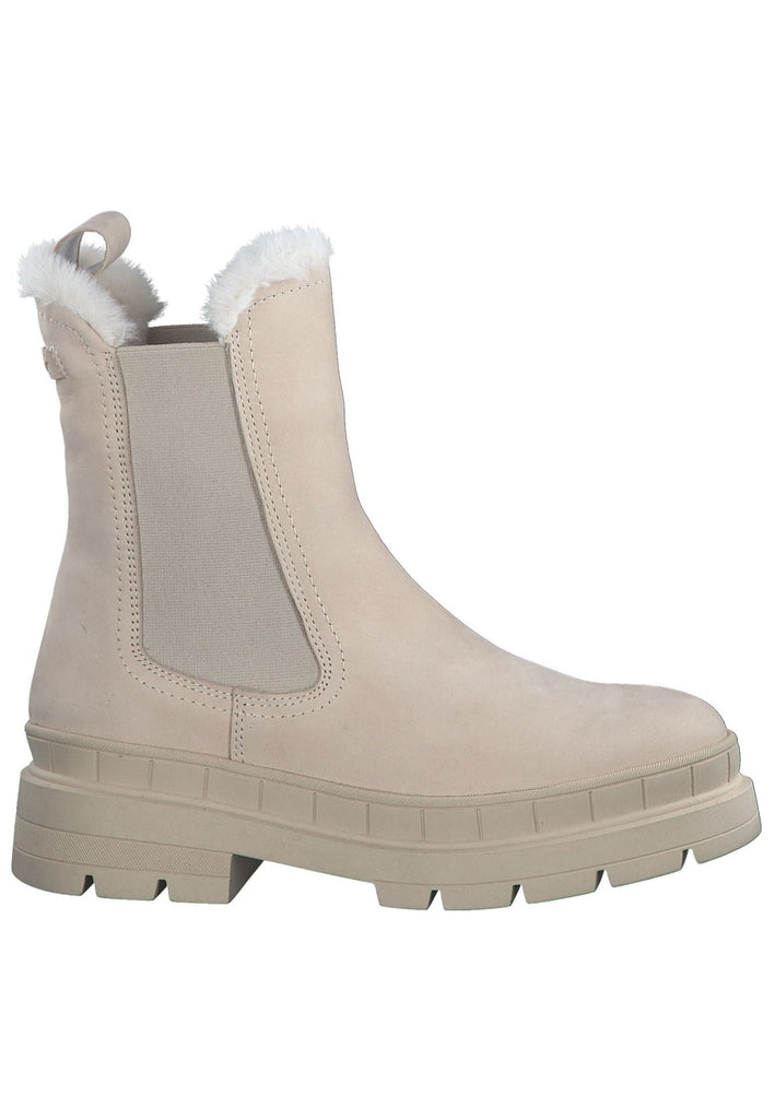 Tamaris Stiefelette Leder/Textil Antelope Warmfutter