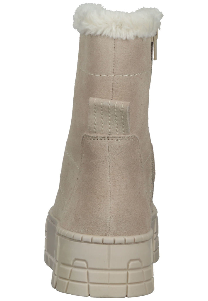 Tamaris Stiefelette Leder/Textil Antelope Warmfutter