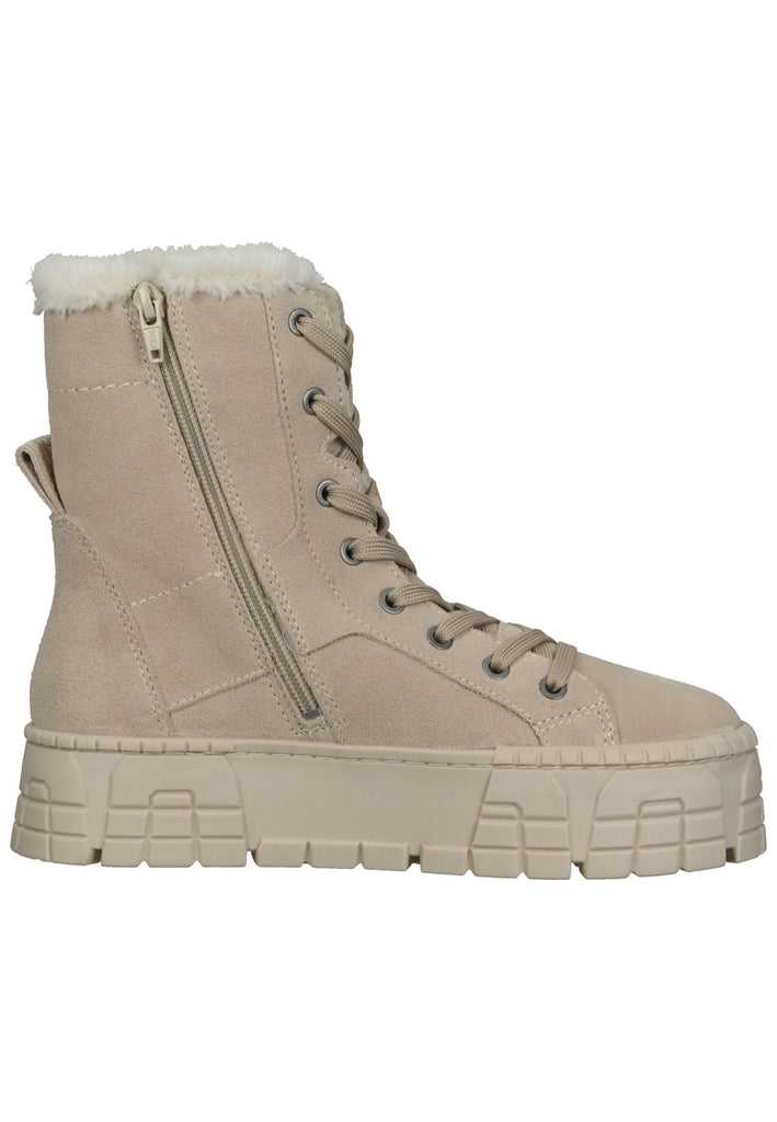Tamaris Stiefelette Leder/Textil Antelope Warmfutter
