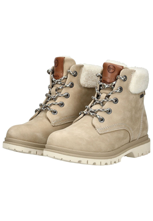 Tamaris Stiefelette Leder/Textil Antelope Warmfutter