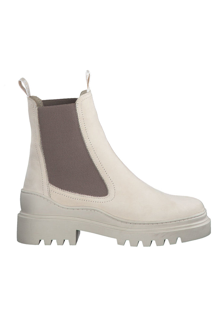 Tamaris Stiefelette Leder/Textil Beige