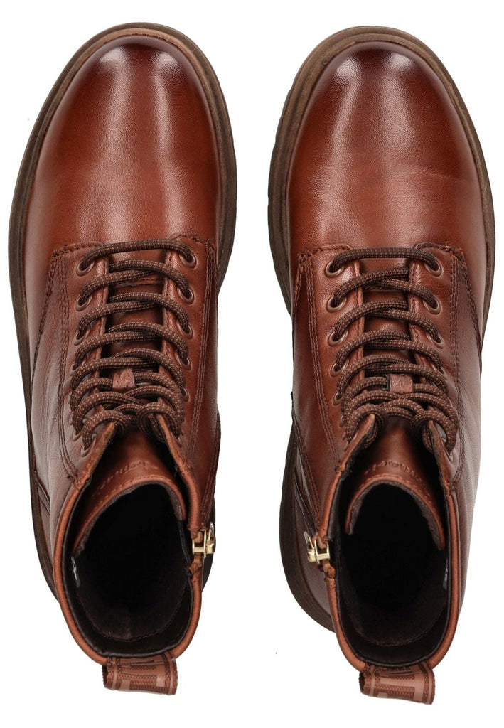 Tamaris Stiefelette Leder/Textil Braun Warmfutter