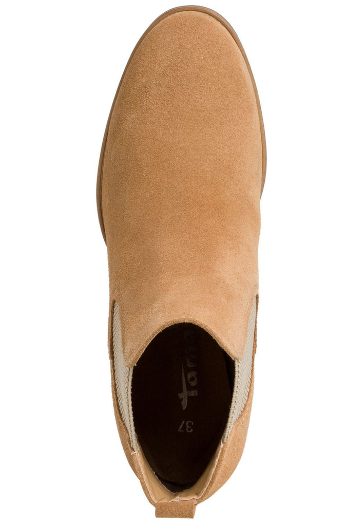 Tamaris Stiefelette Leder/Textil Camel