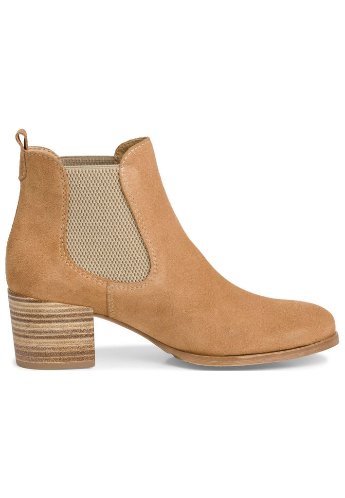Tamaris Stiefelette Leder/Textil Camel