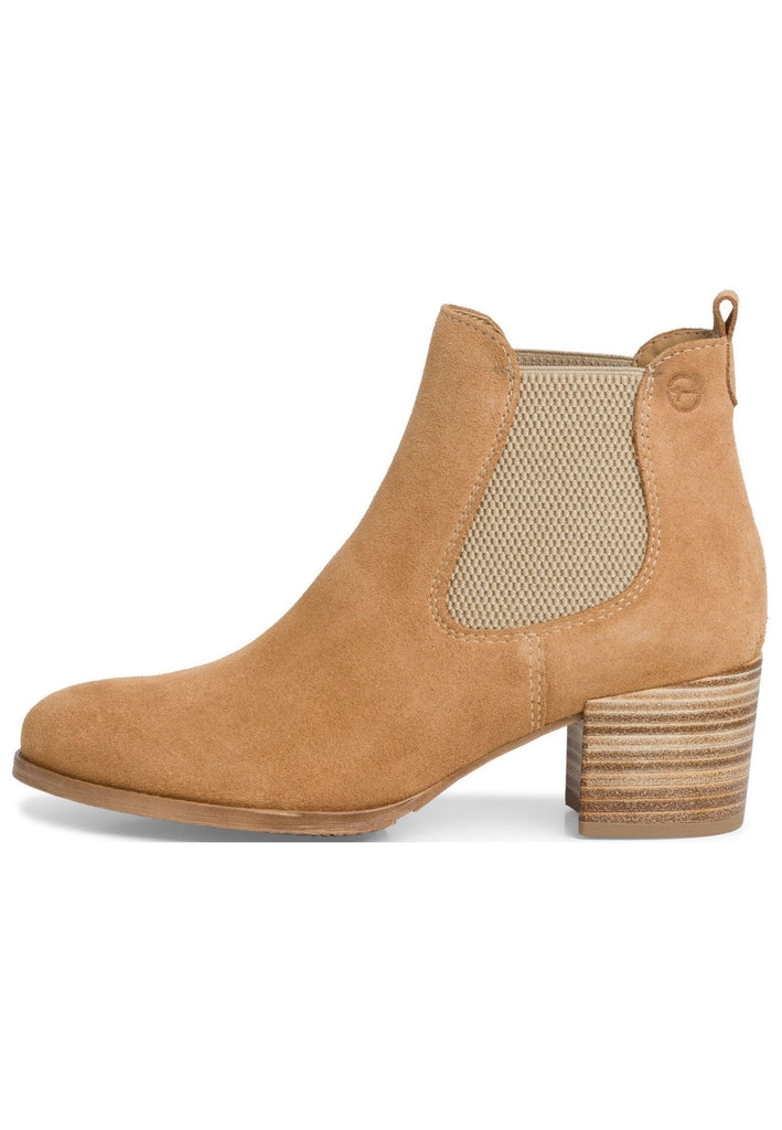 Tamaris Stiefelette Leder/Textil Camel