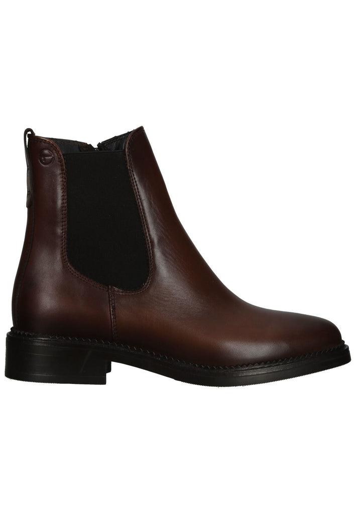 Tamaris Stiefelette Leder/Textil Cognac