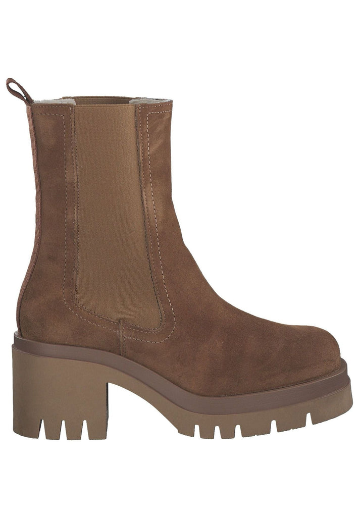 Tamaris Stiefelette Leder/Textil Cognac