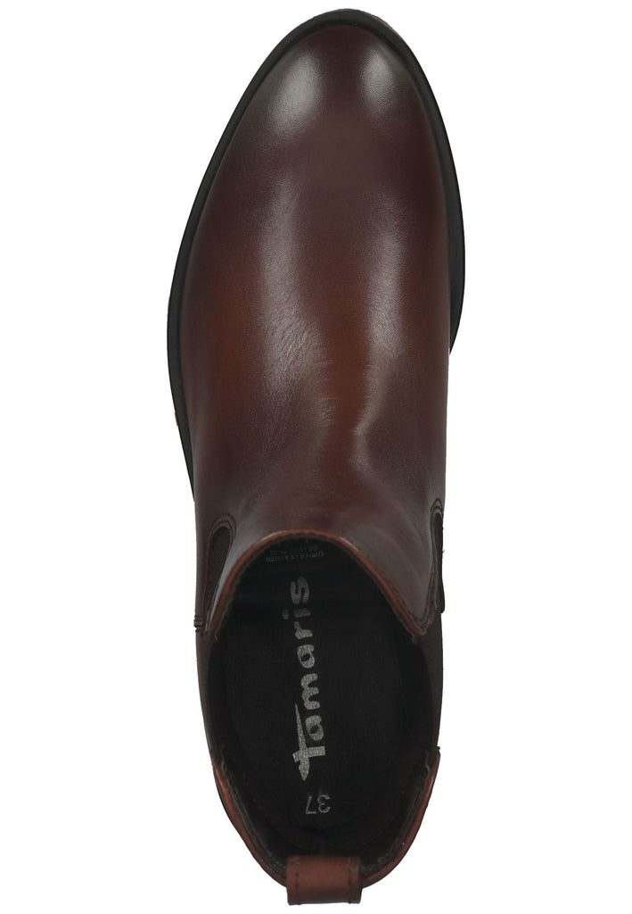 Tamaris Stiefelette Leder/Textil Cognac