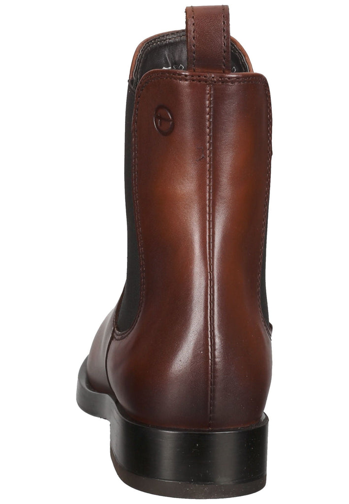 Tamaris Stiefelette Leder/Textil Cognac