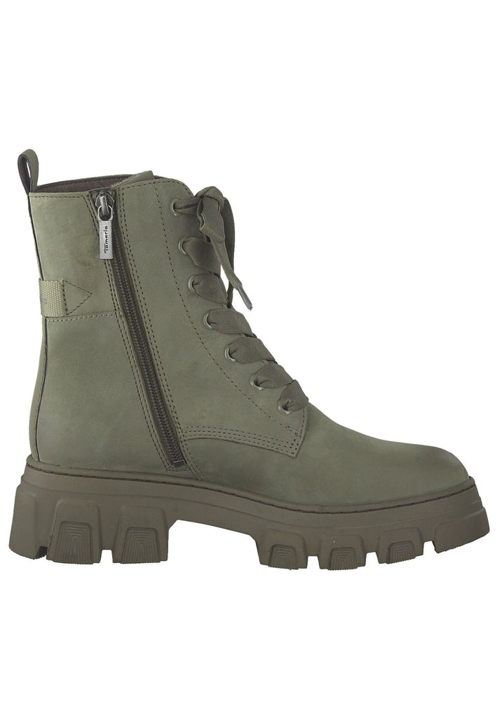 Tamaris Stiefelette Leder/Textil Khaki