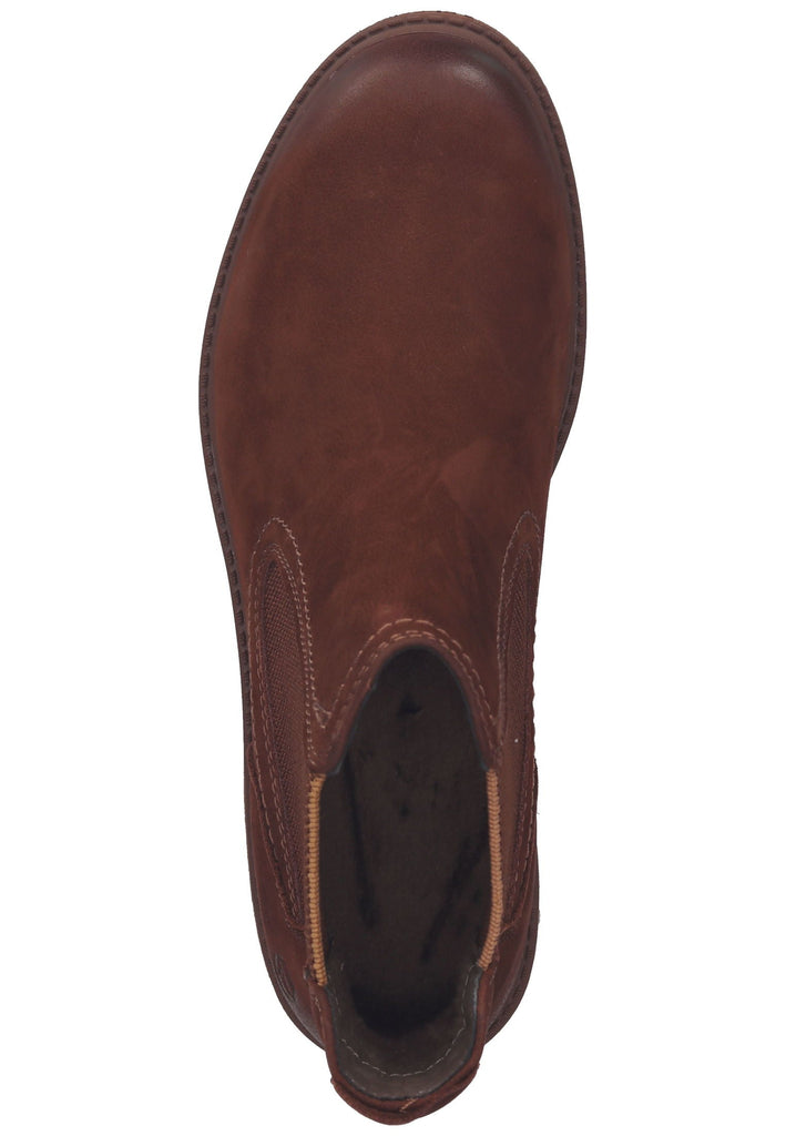 Tamaris Stiefelette Leder/Textil Maroon