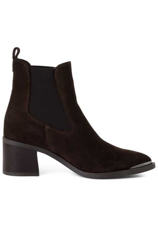 Tamaris Stiefelette Leder/Textil Mocca