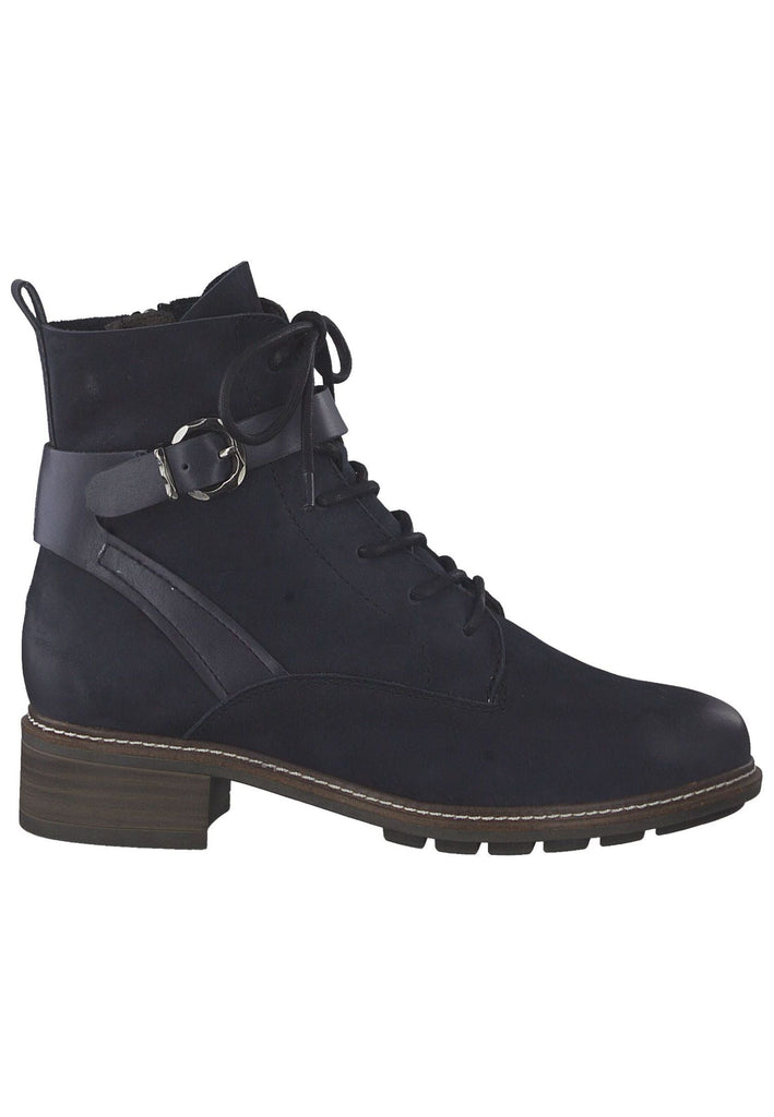 Tamaris Stiefelette Leder/Textil Navy