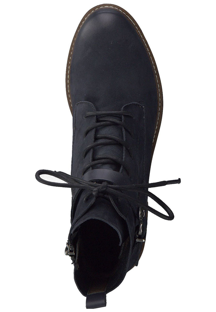 Tamaris Stiefelette Leder/Textil Navy